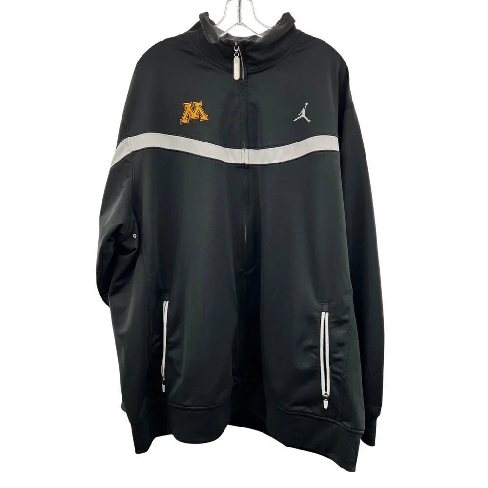 Jordan Brand Men's Minnesota Jacket Full Zip Gray/Multi Size XL Pockets